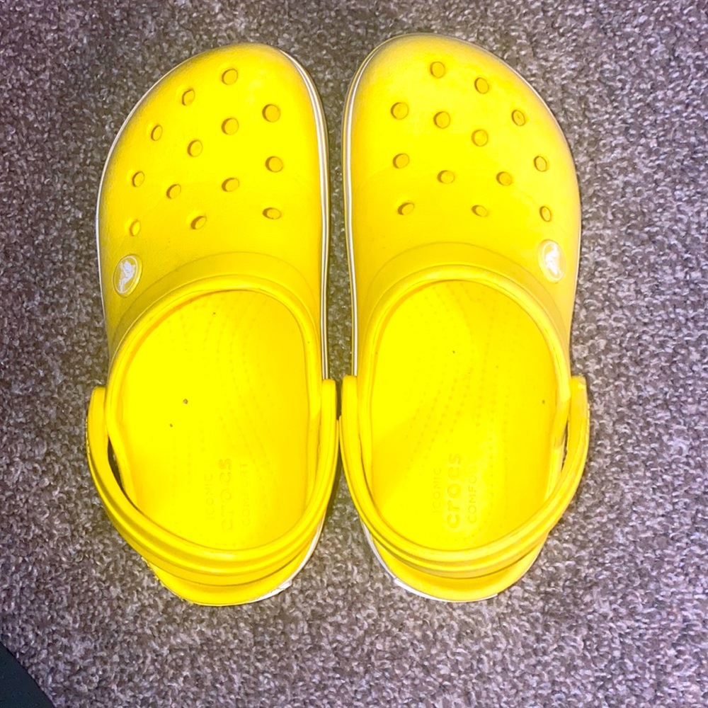 Yellow crocs size  C13
